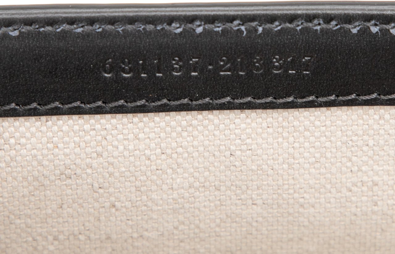 Gucci Mini Leather Bamboo 1947 Belt Bag Zwart