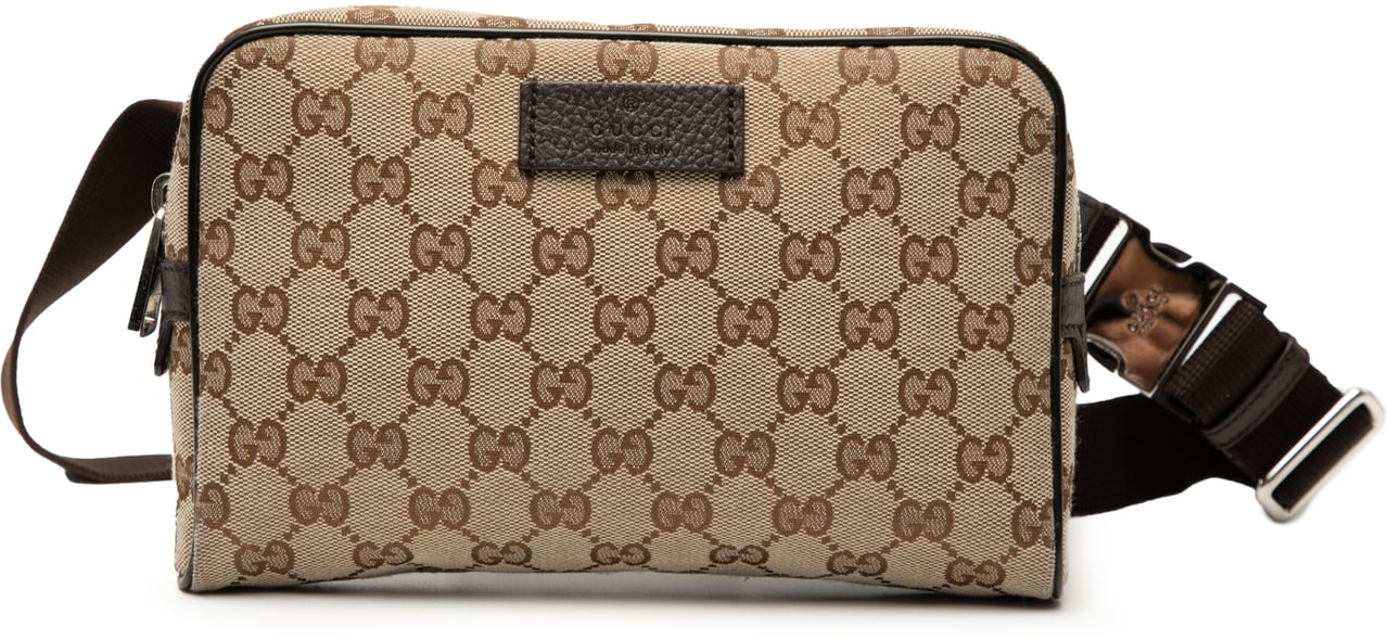 Gucci GG Canvas Belt Bag Bruin