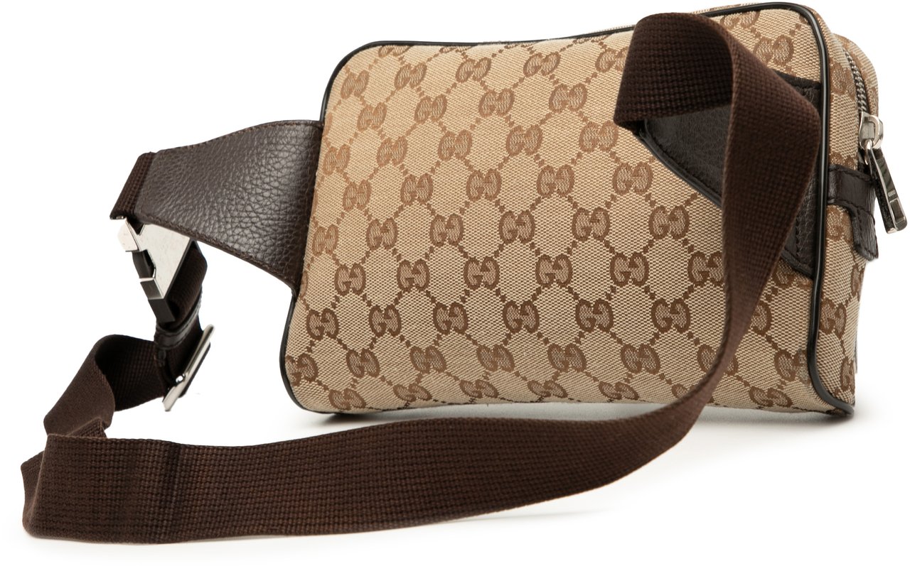 Gucci GG Canvas Belt Bag Bruin