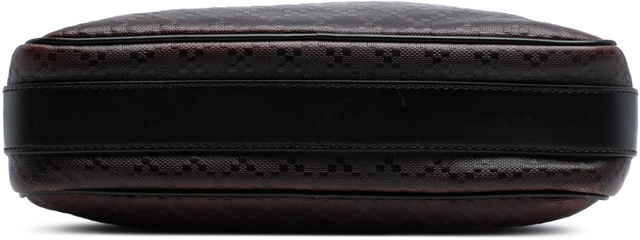 Gucci Diamante Leather Hilary Lux Crossbody Bruin