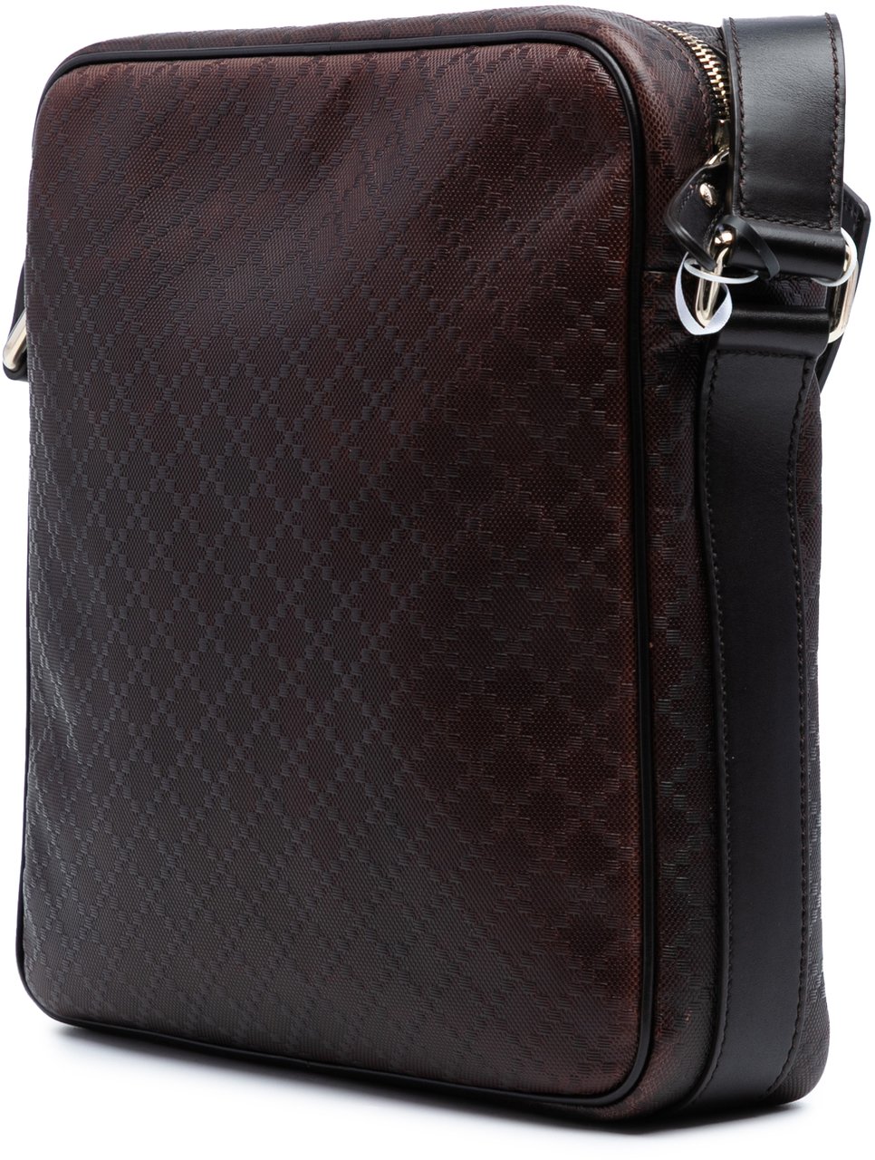 Gucci Diamante Leather Hilary Lux Crossbody Bruin
