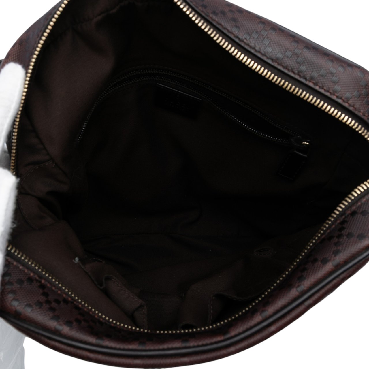 Gucci Diamante Leather Hilary Lux Crossbody Bruin