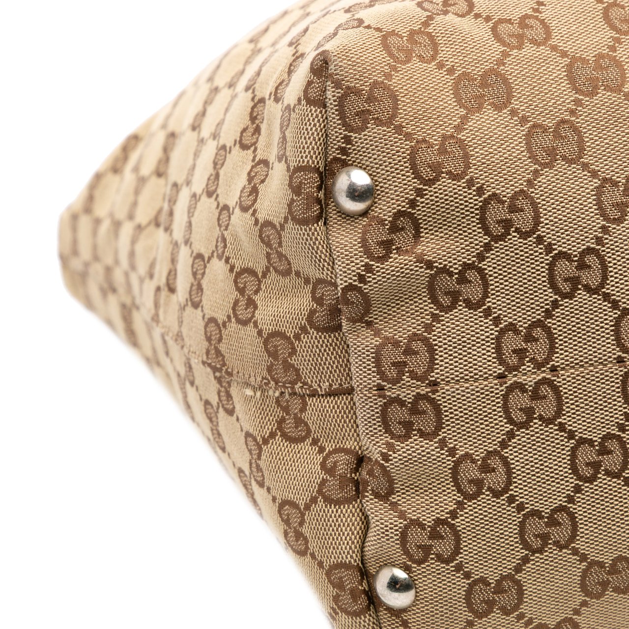 Gucci GG Canvas Icon Bit Tote Bruin