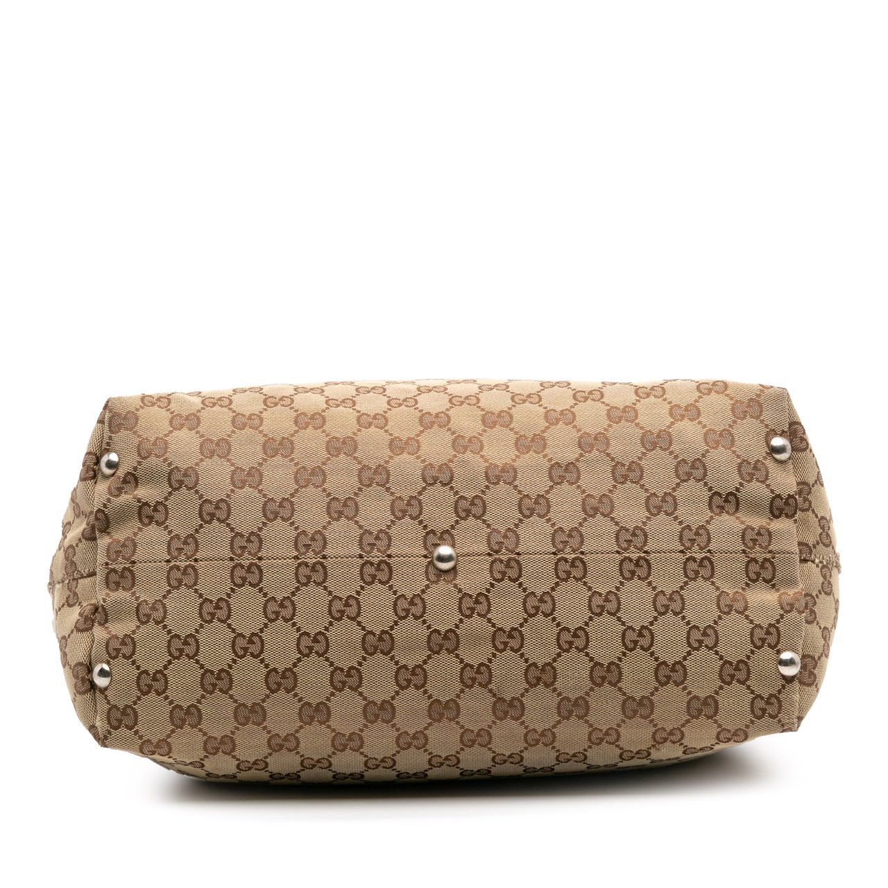 Gucci GG Canvas Icon Bit Tote Bruin