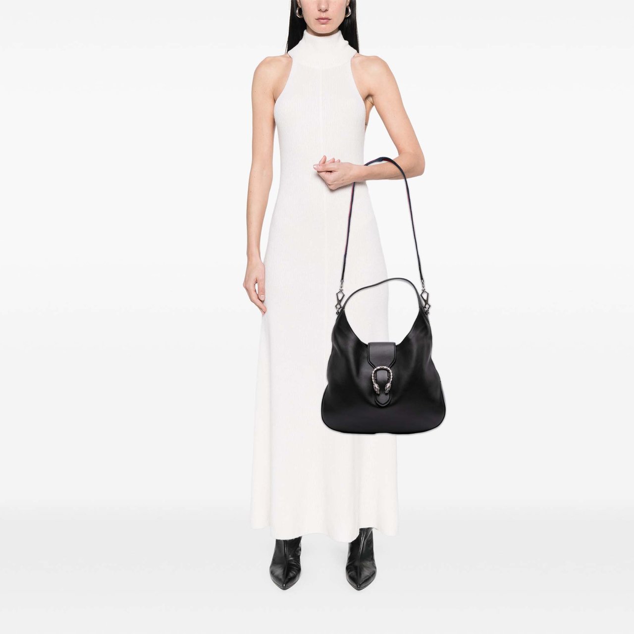 Gucci Leather Dionysus Satchel Zwart