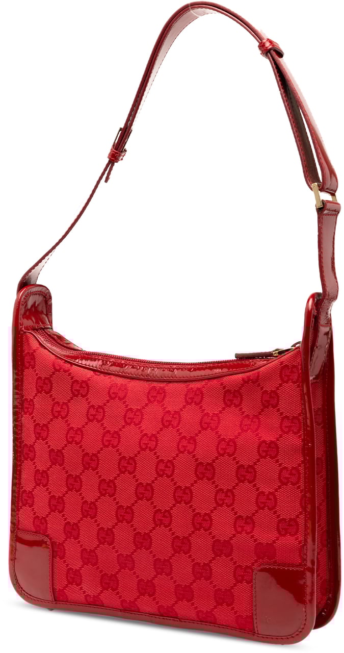 Gucci GG Canvas Shoulder Bag Rood