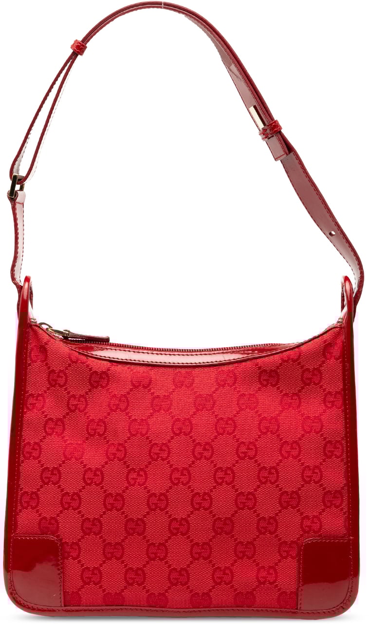 Gucci GG Canvas Shoulder Bag Rood