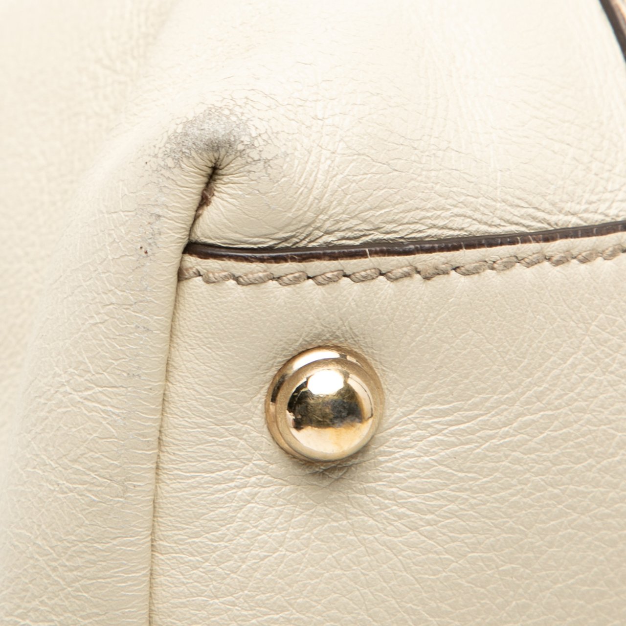 Gucci Leather Dialux Britt Tote Wit