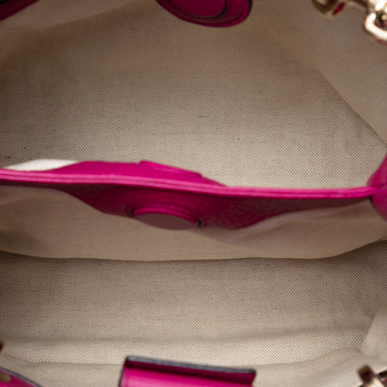 Gucci Small Calfskin Bamboo Shopper Satchel Roze