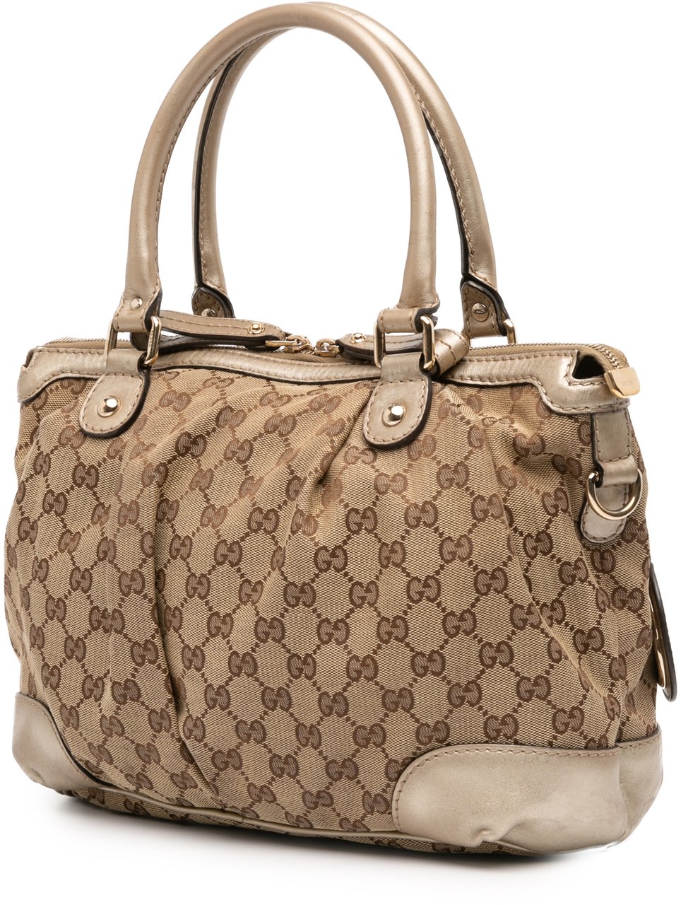 Gucci GG Canvas Sukey Satchel Bruin