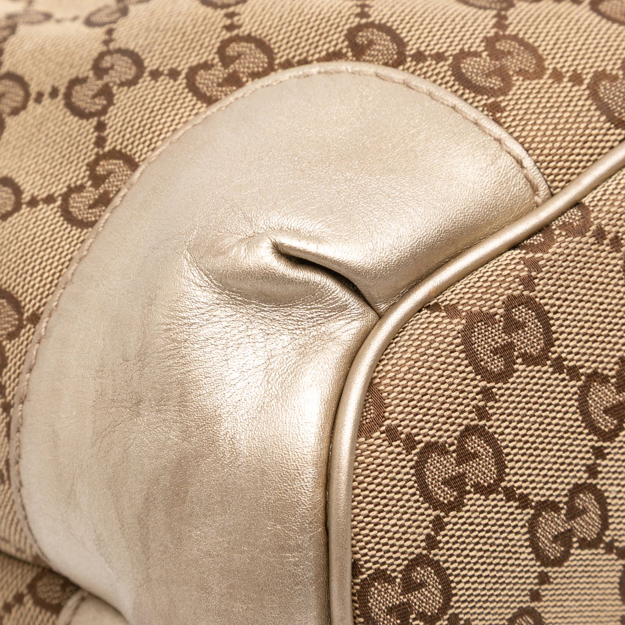 Gucci GG Canvas Sukey Satchel Bruin