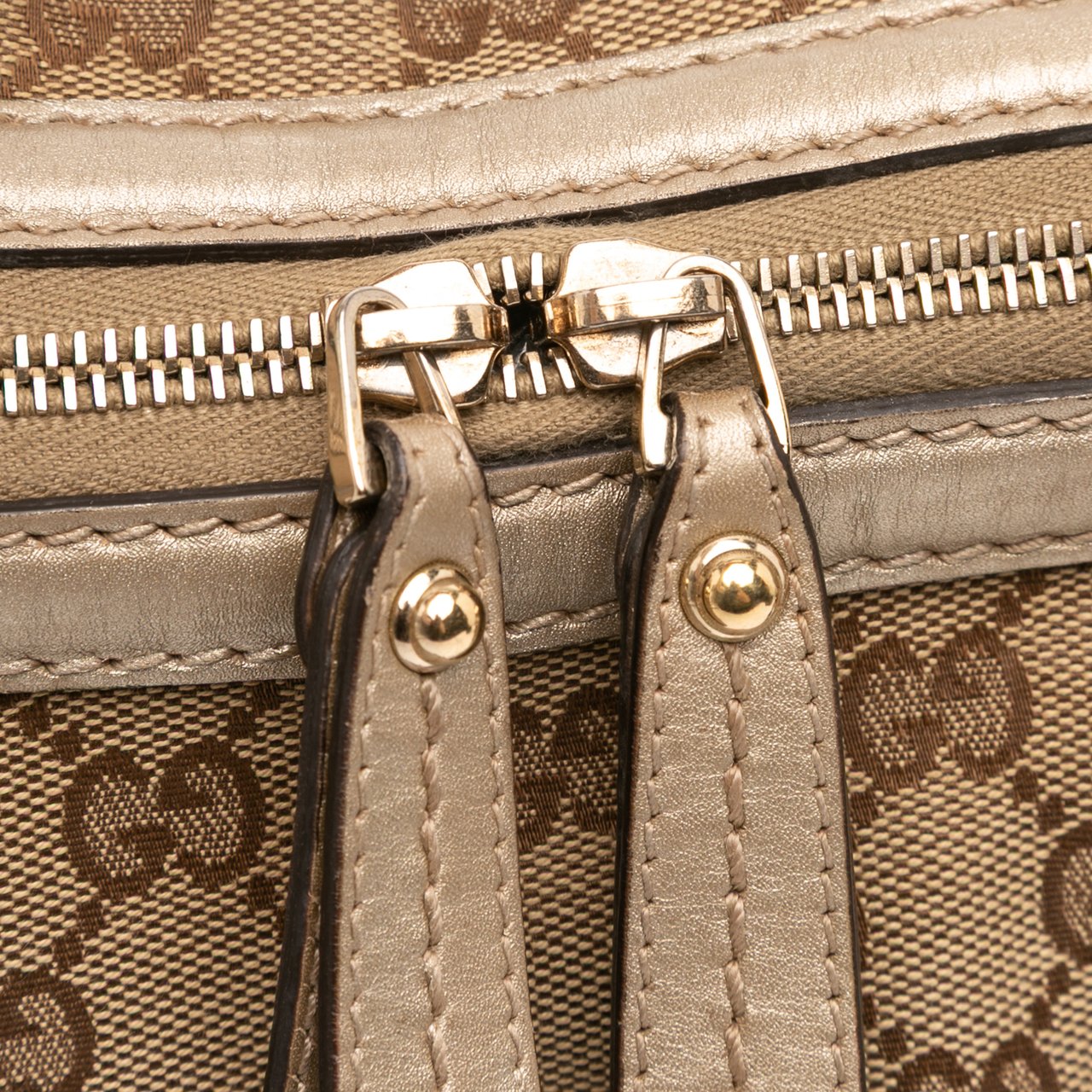 Gucci GG Canvas Sukey Satchel Bruin