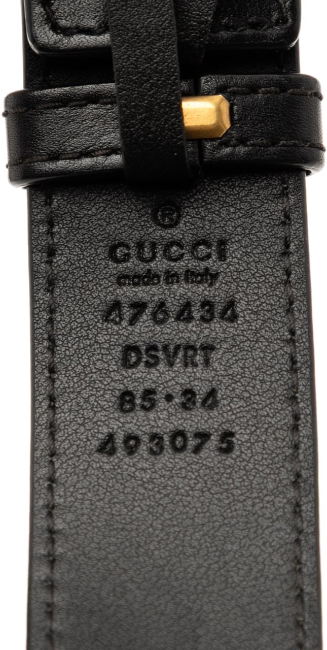 Gucci GG Marmont Matelasse Leather Belt Bag Zwart