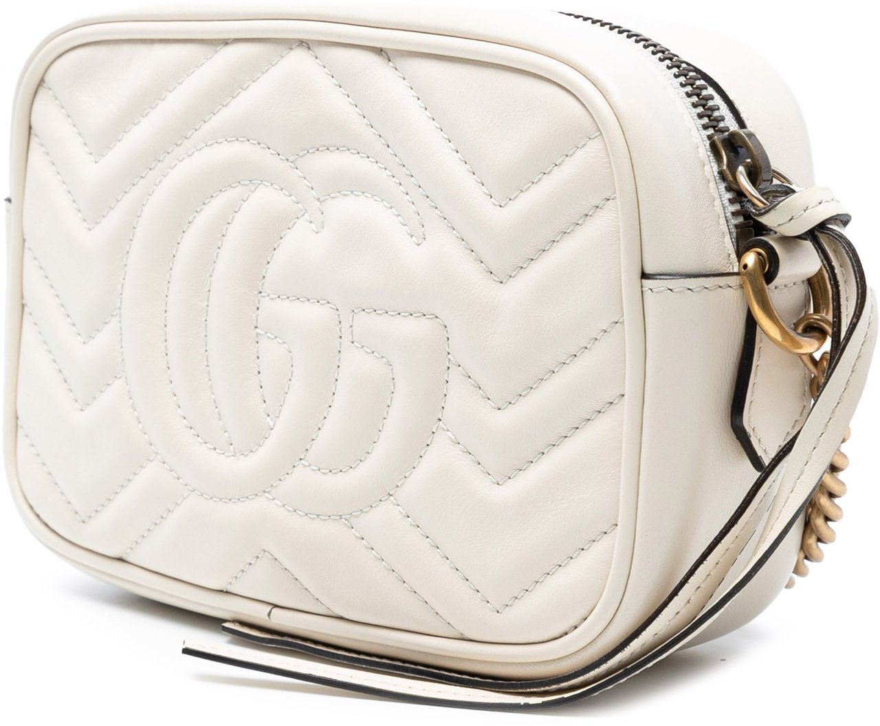 Gucci Mini GG Marmont Matelasse Leather Crossbody Wit