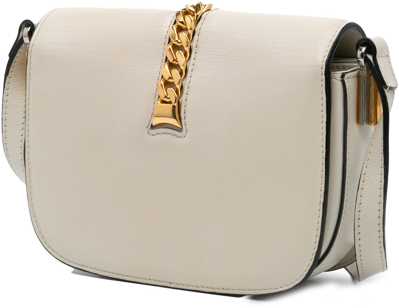 Gucci Mini Leather Sylvie 1969 Crossbody Wit