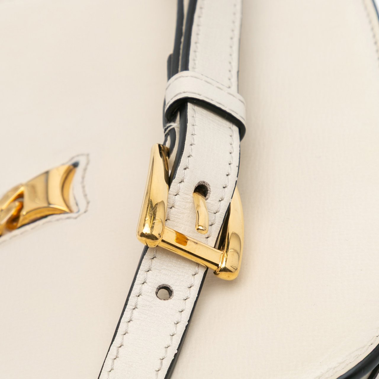 Gucci Mini Leather Sylvie 1969 Crossbody Wit