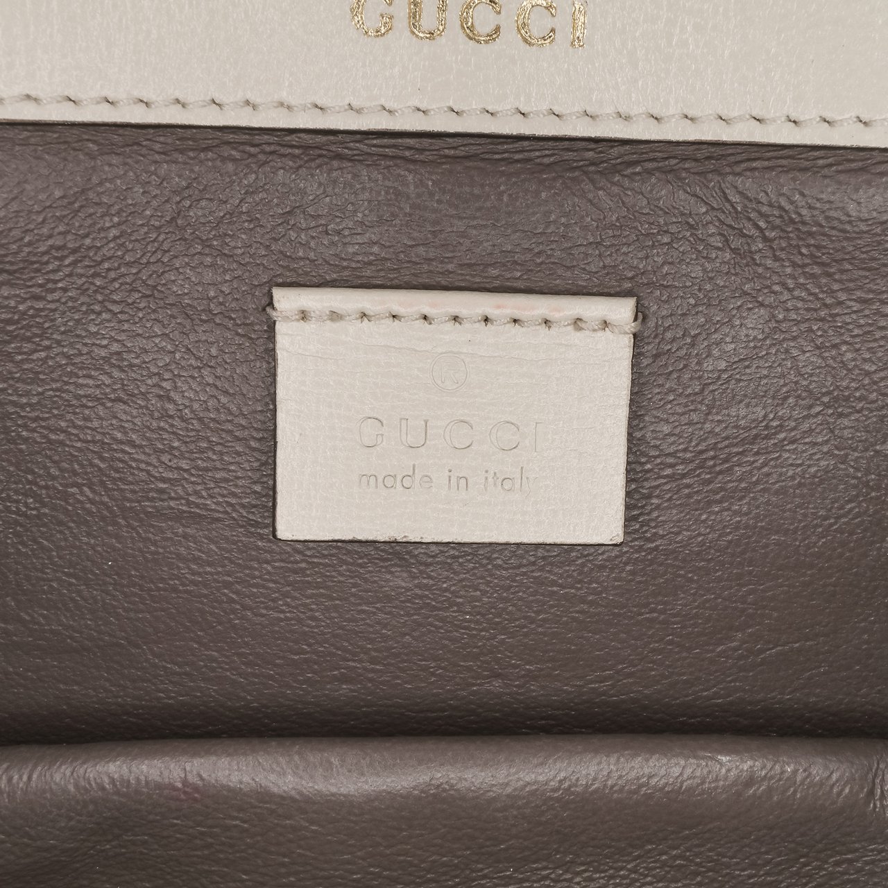 Gucci Mini Leather Sylvie 1969 Crossbody Wit
