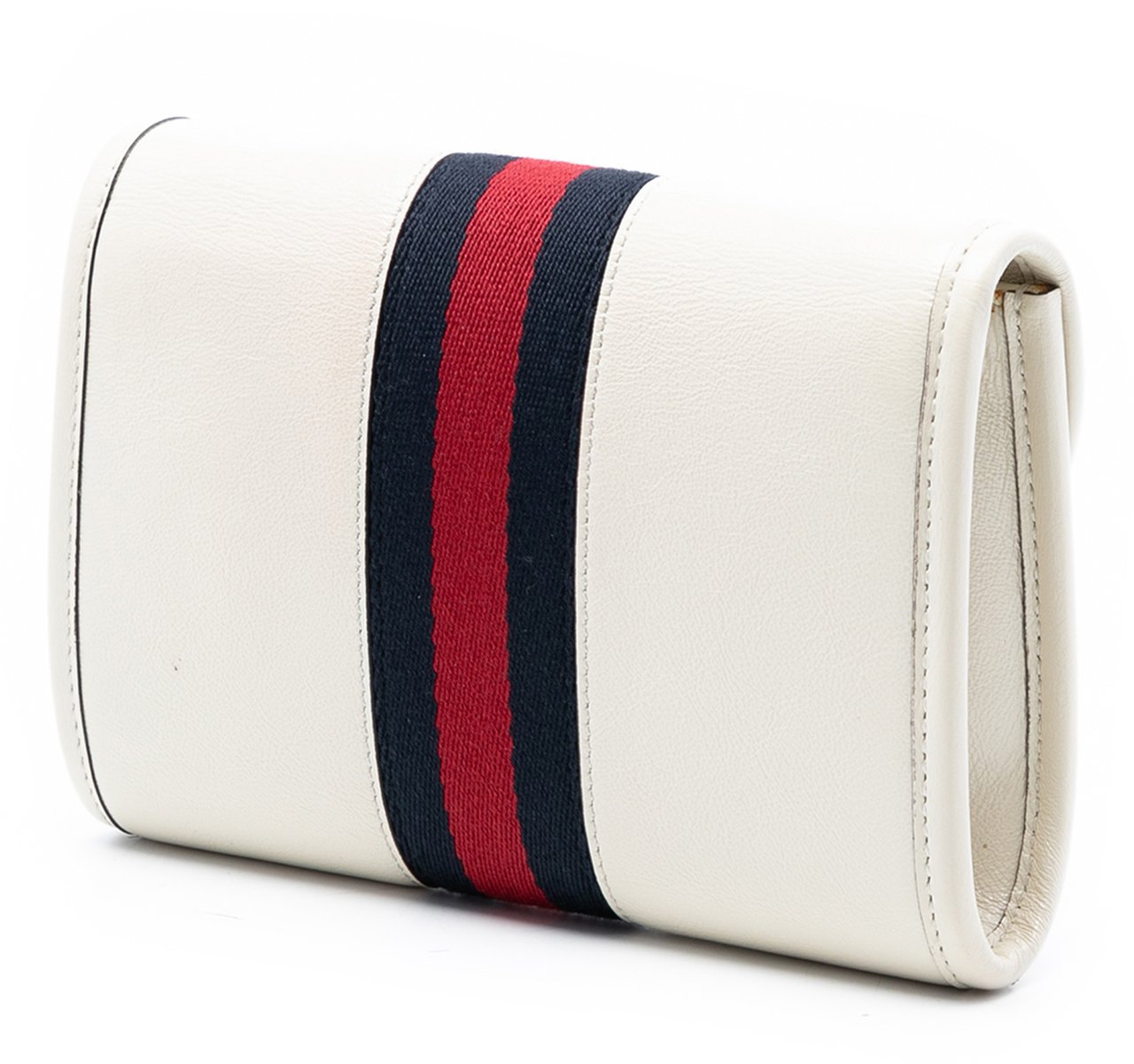 Gucci Mini Leather Rajah Web Chain Crossbody Wit