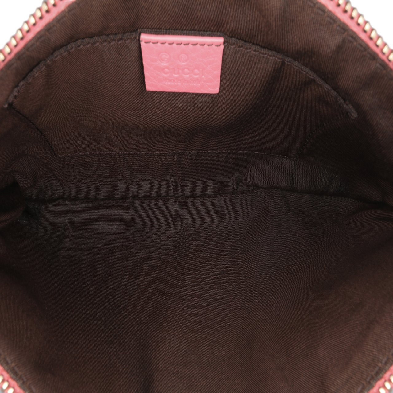 Gucci Calfskin Bamboo Clutch Roze