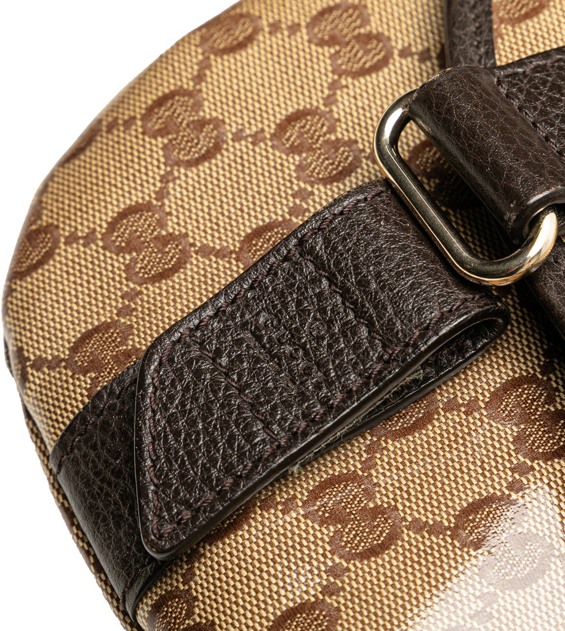 Gucci GG Crystal Belt Bag Bruin