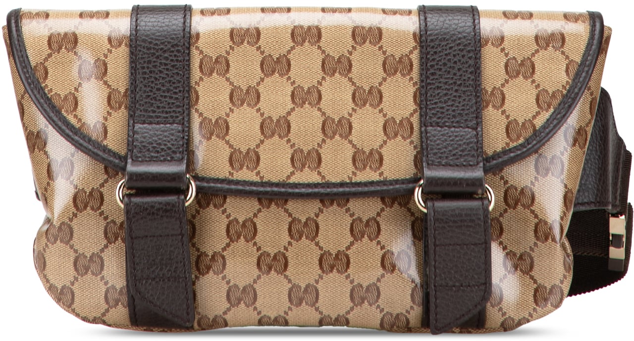 Gucci GG Crystal Belt Bag Bruin