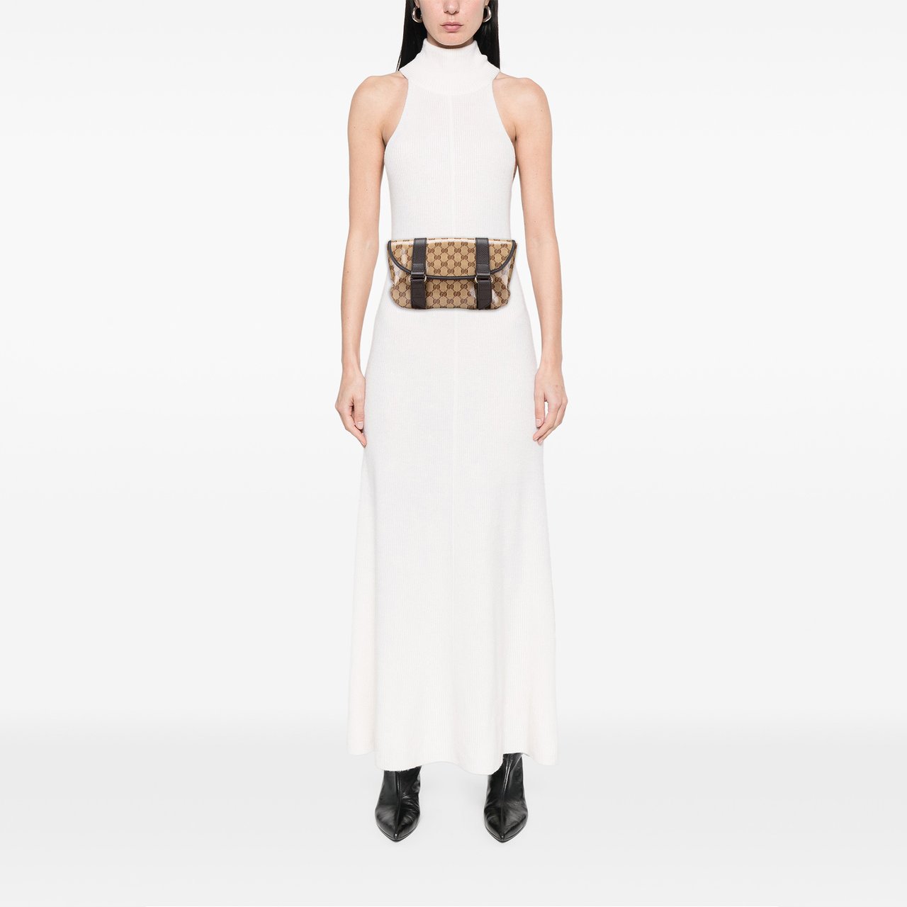 Gucci GG Crystal Belt Bag Bruin