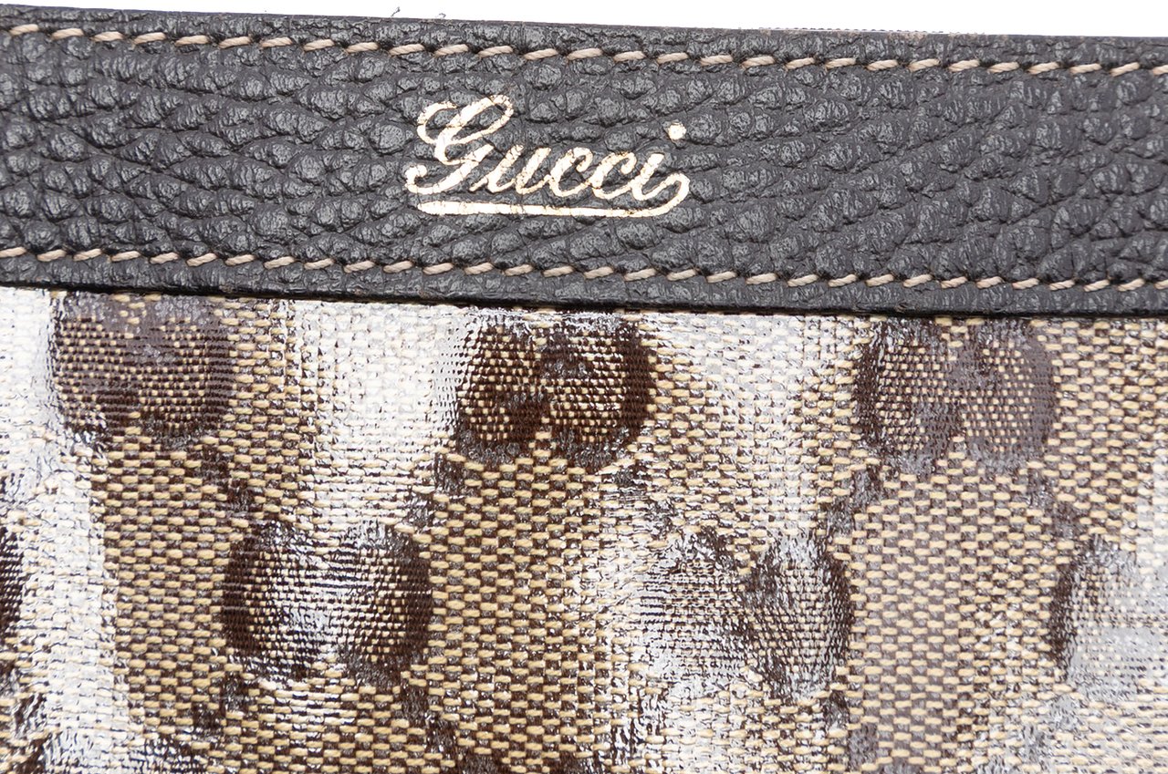 Gucci GG Crystal Abbey D Ring Convertible Tote Bruin