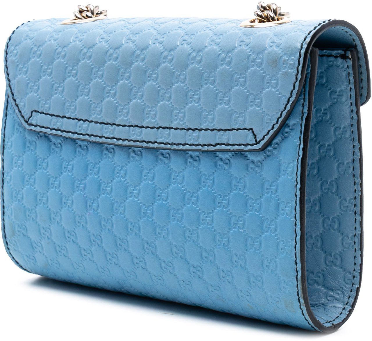 Gucci Mini Microguccissima Emily Crossbody Blauw
