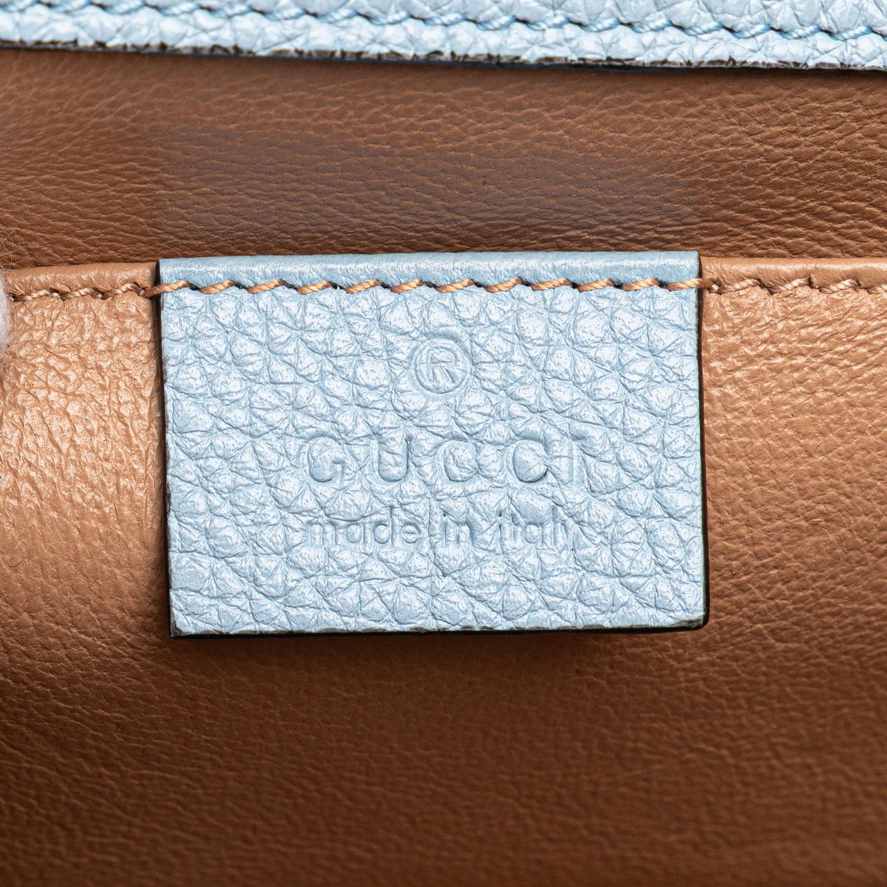 Gucci Small Leather Zumi Satchel Blauw