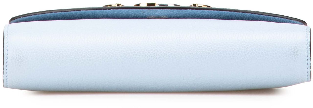 Gucci Small Leather Zumi Satchel Blauw