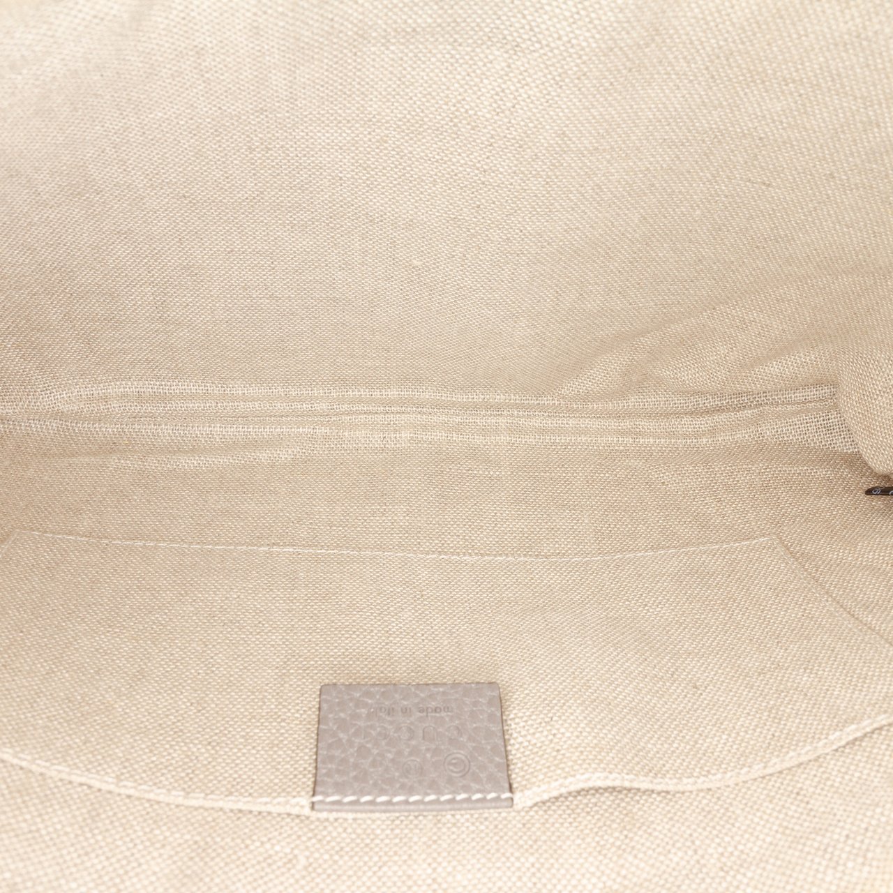 Gucci Calfskin Bamboo Tassel Clutch Grijs