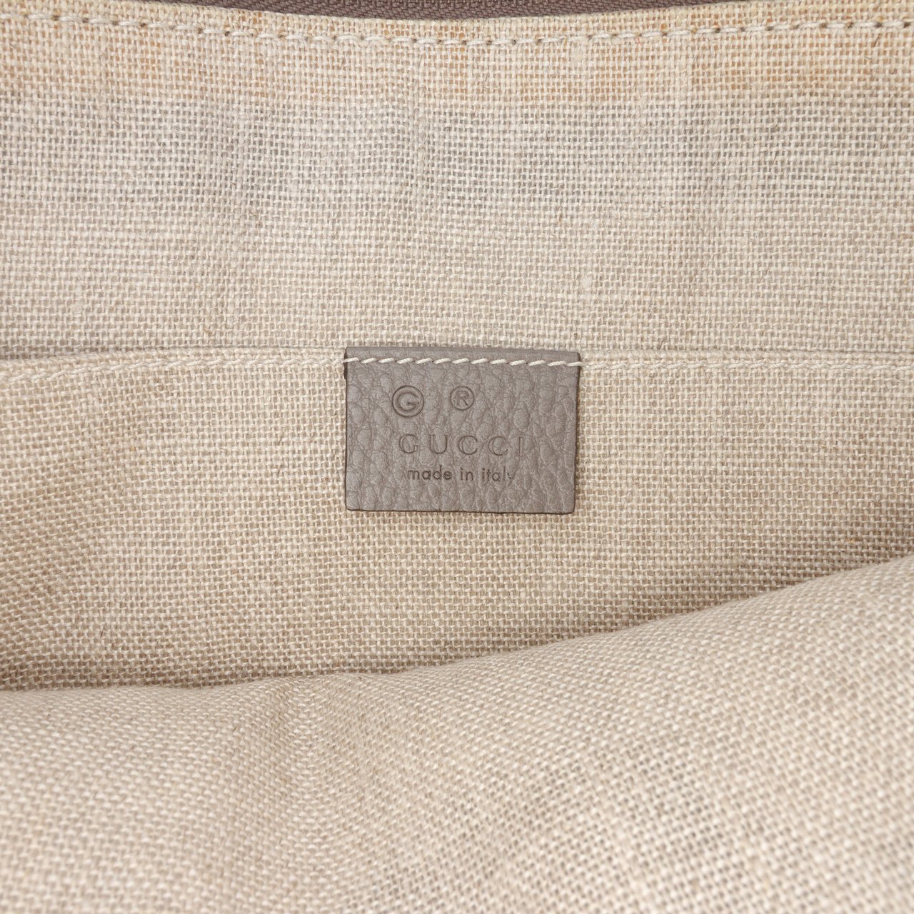 Gucci Calfskin Bamboo Tassel Clutch Grijs