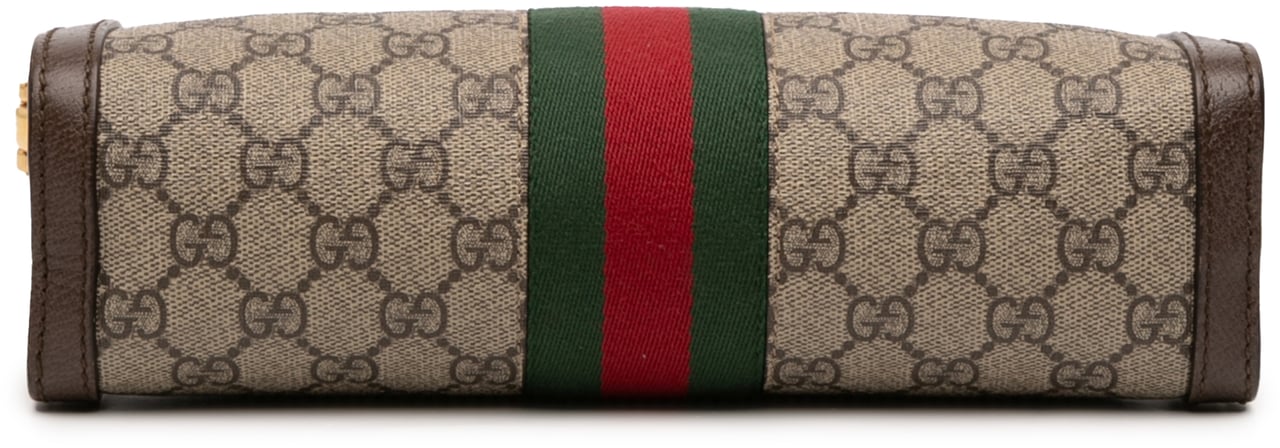 Gucci Small GG Supreme Web Ophidia Chain Crossbody Bruin