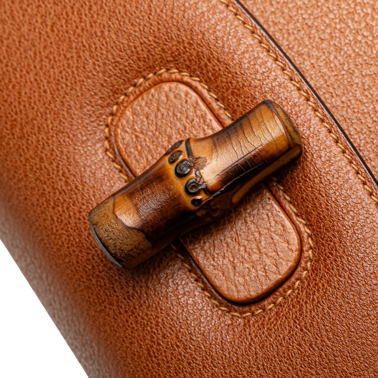 Gucci Calfskin Bamboo Night Bruin