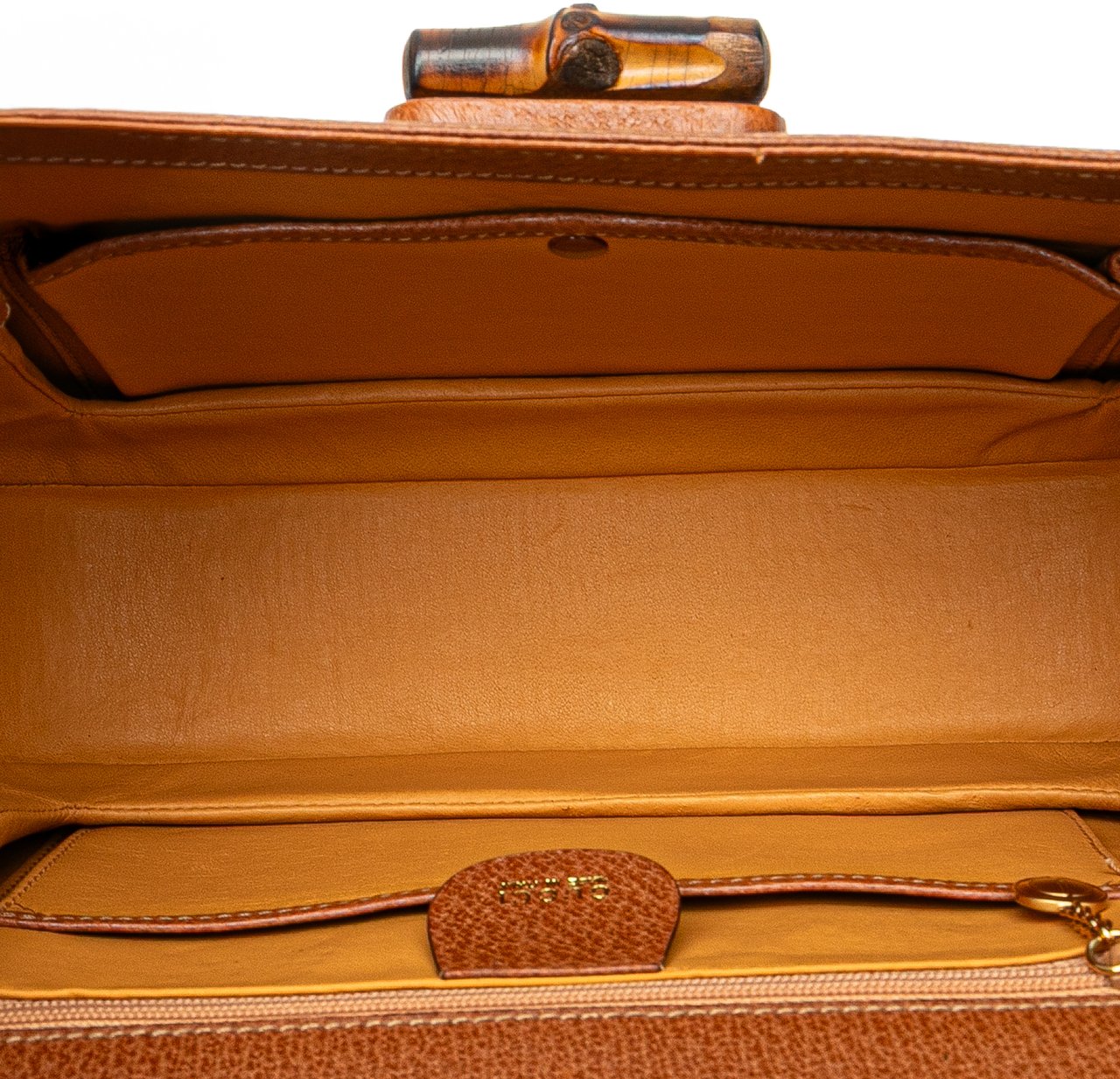Gucci Calfskin Bamboo Night Bruin