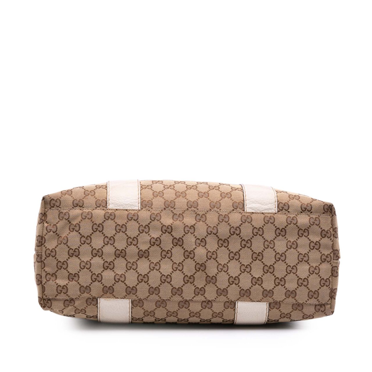 Gucci Medium GG Canvas Bamboo Libeccio Tote Bruin