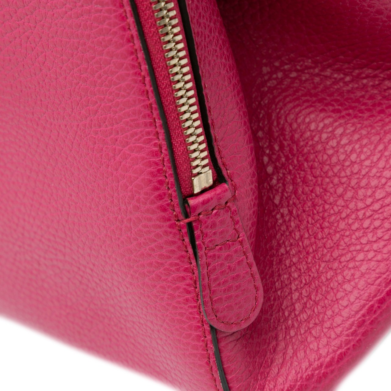 Gucci Calfskin Swing Top Handle Satchel Roze