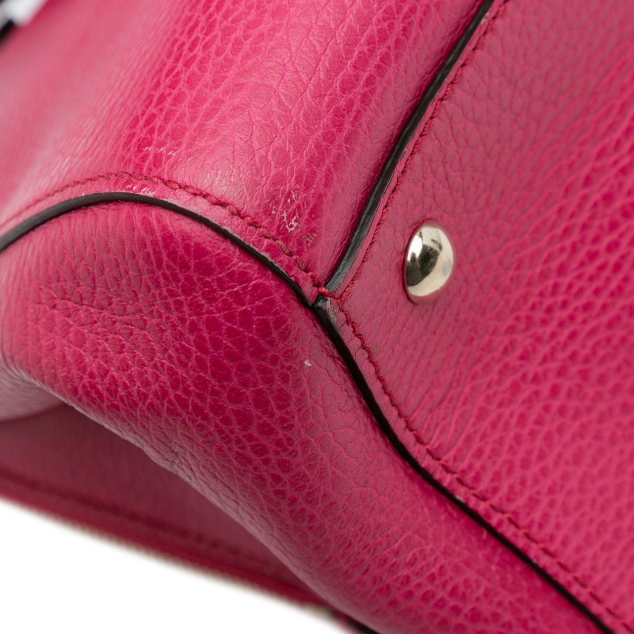 Gucci Calfskin Swing Top Handle Satchel Roze