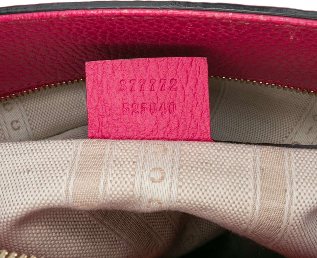 Gucci Calfskin Swing Top Handle Satchel Roze