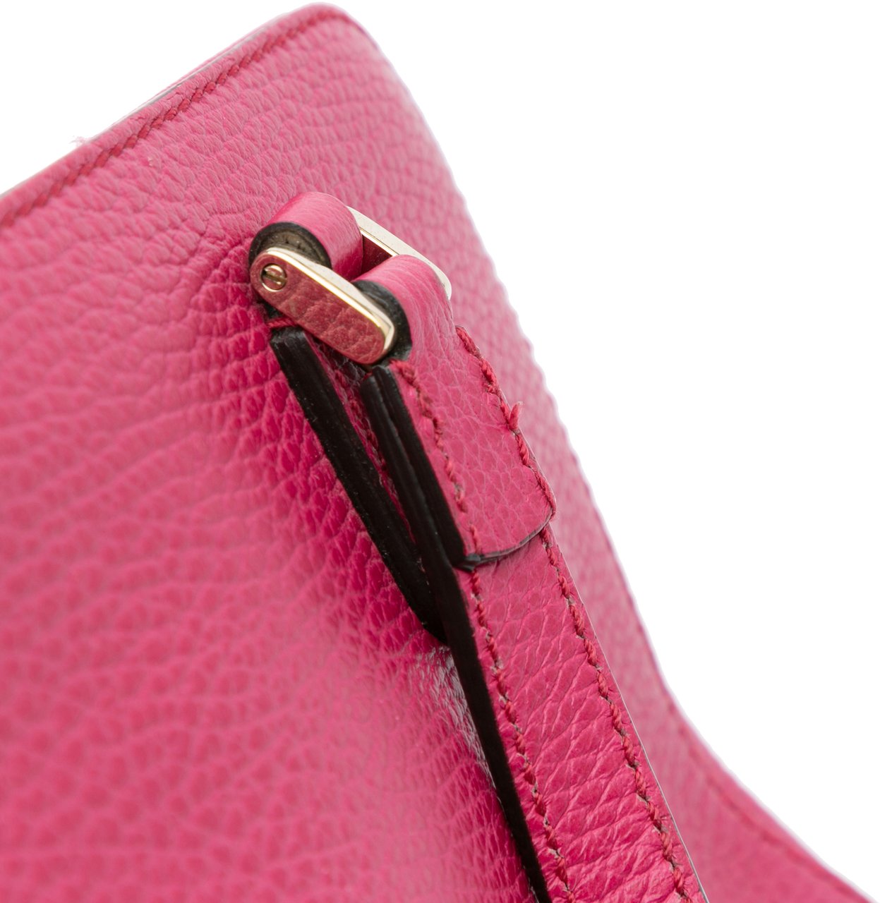 Gucci Calfskin Swing Top Handle Satchel Roze