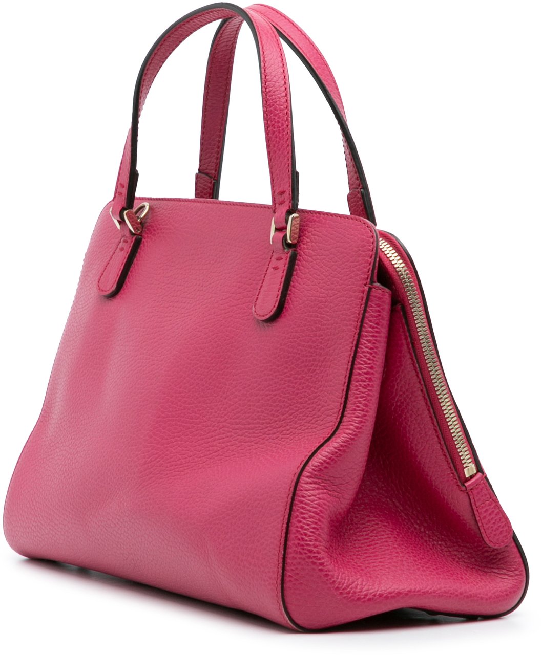 Gucci Calfskin Swing Top Handle Satchel Roze