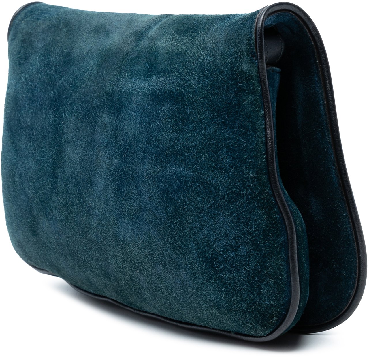 Gucci Small Suede Blondie Chain Satchel Blauw