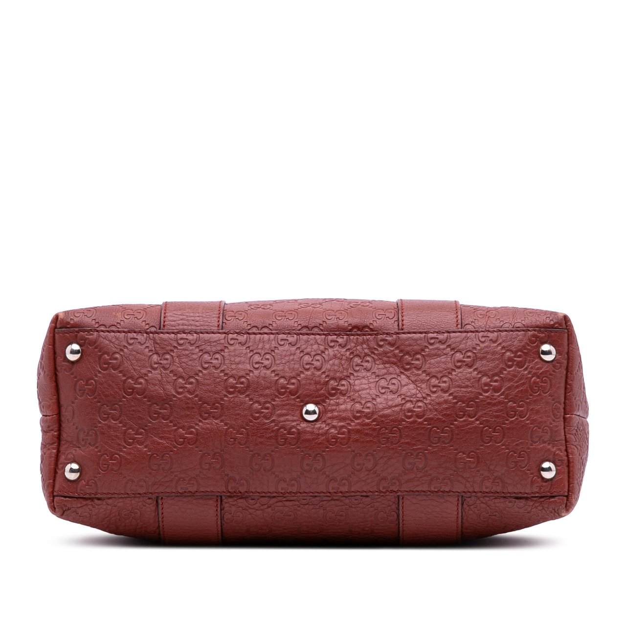 Gucci Guccissima Tender Bamboo Bar Tote Rood