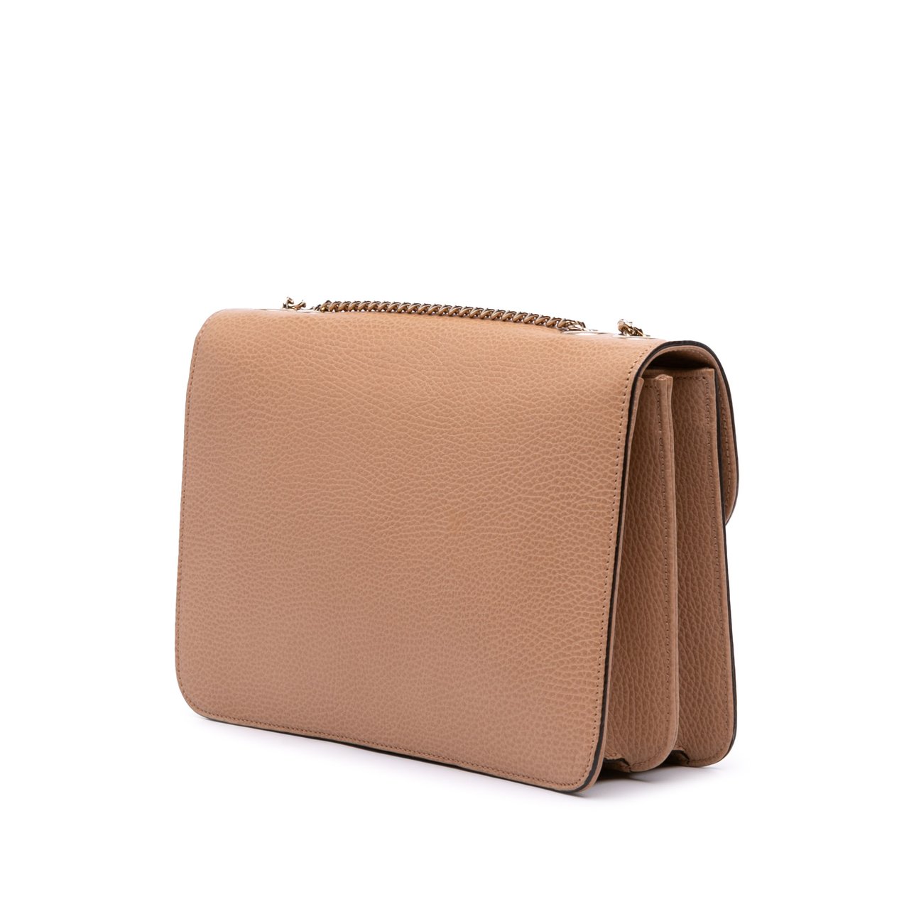 Gucci Medium Dollar Calfskin Interlocking G Crossbody Bruin