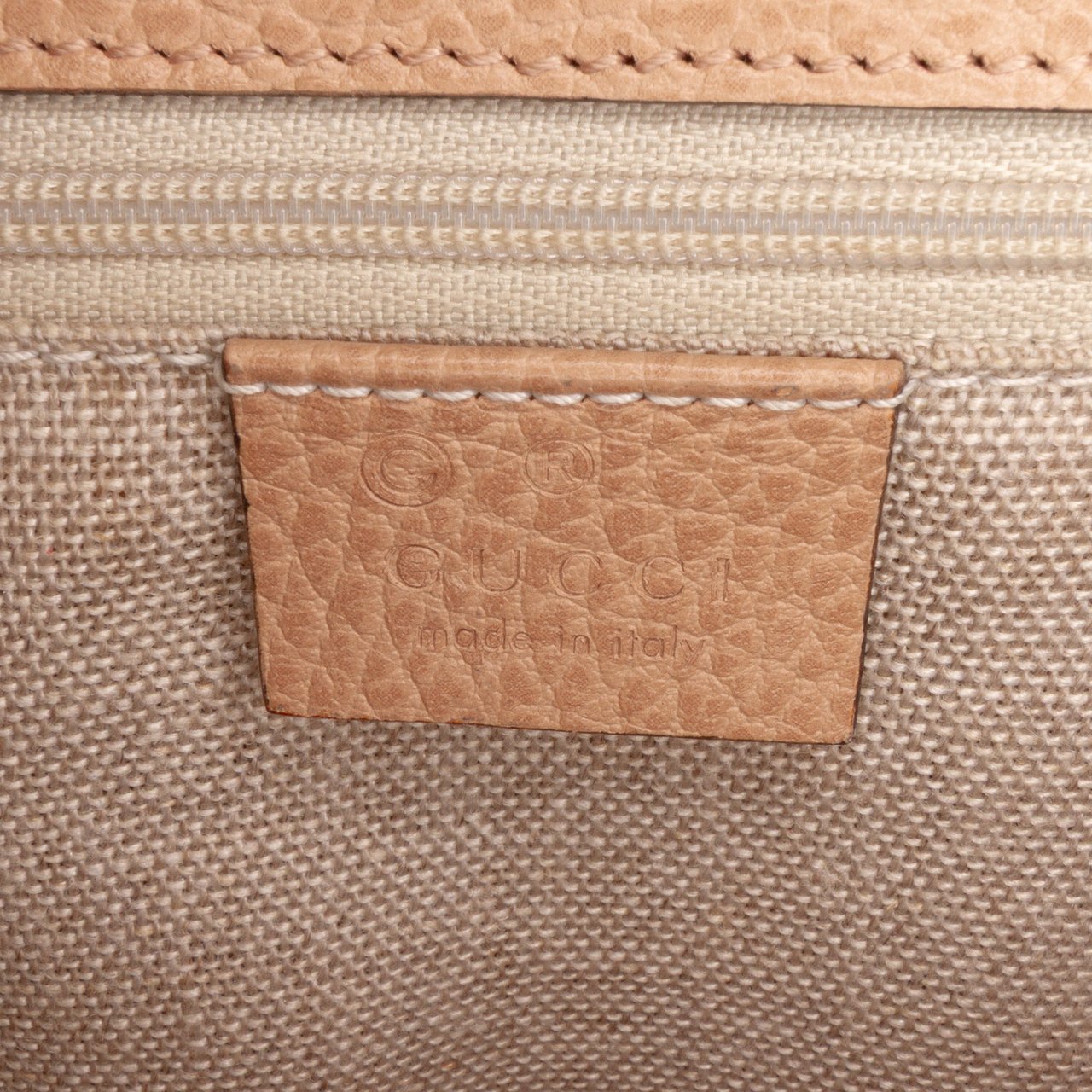 Gucci Medium Dollar Calfskin Interlocking G Crossbody Bruin