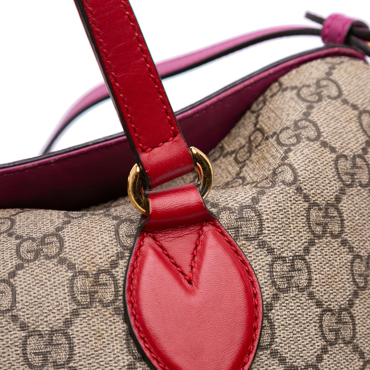 Gucci GG Supreme Linea A Foldover Tote Bruin