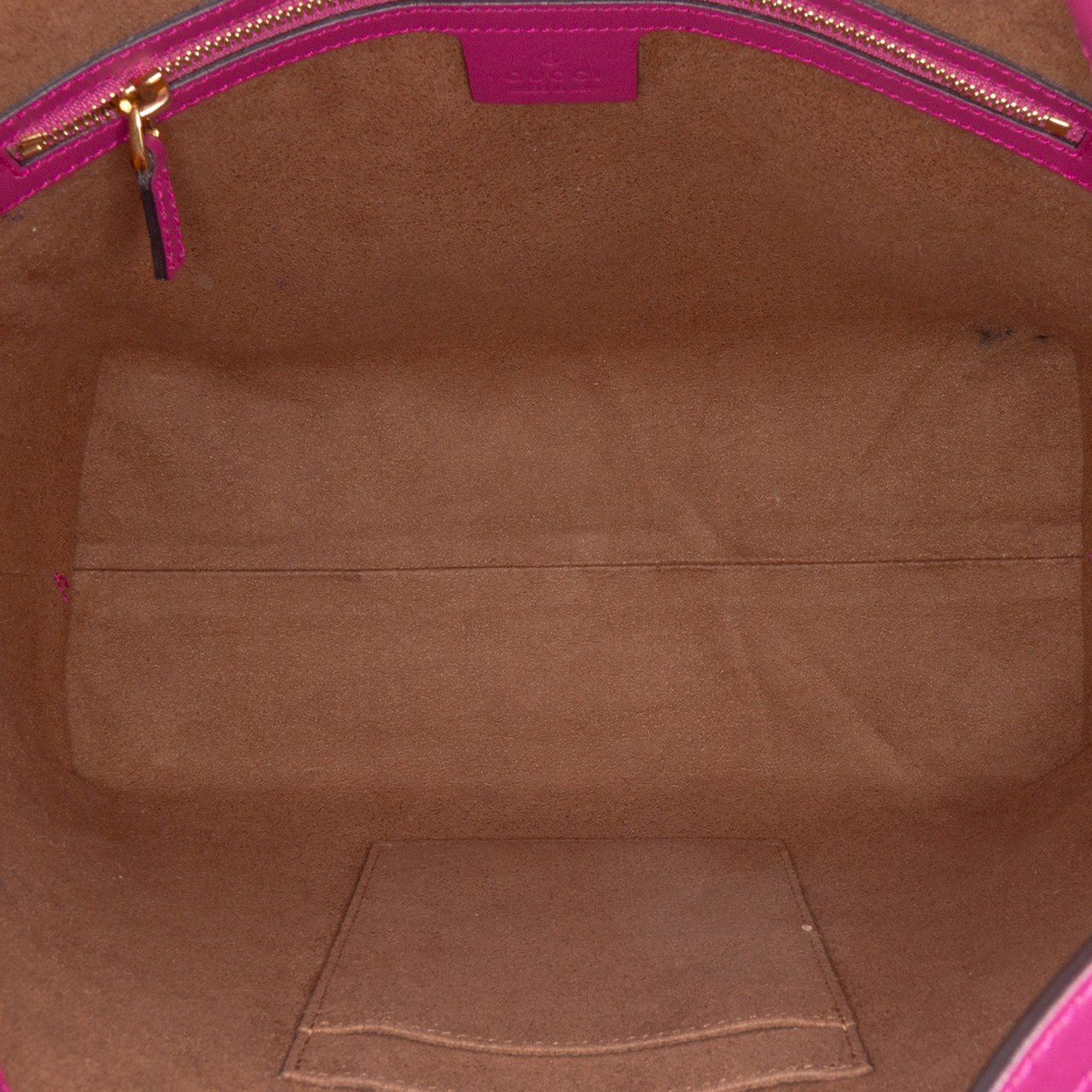 Gucci GG Supreme Linea A Foldover Tote Bruin
