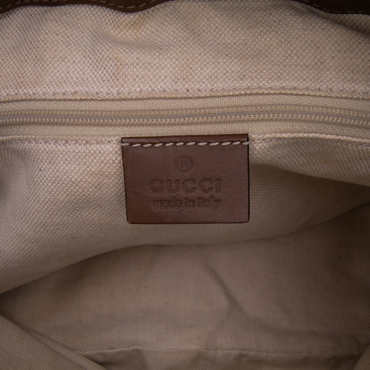 Gucci GG Canvas Sukey Satchel Bruin
