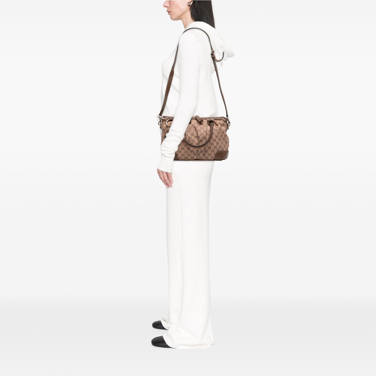 Gucci GG Canvas Sukey Satchel Bruin