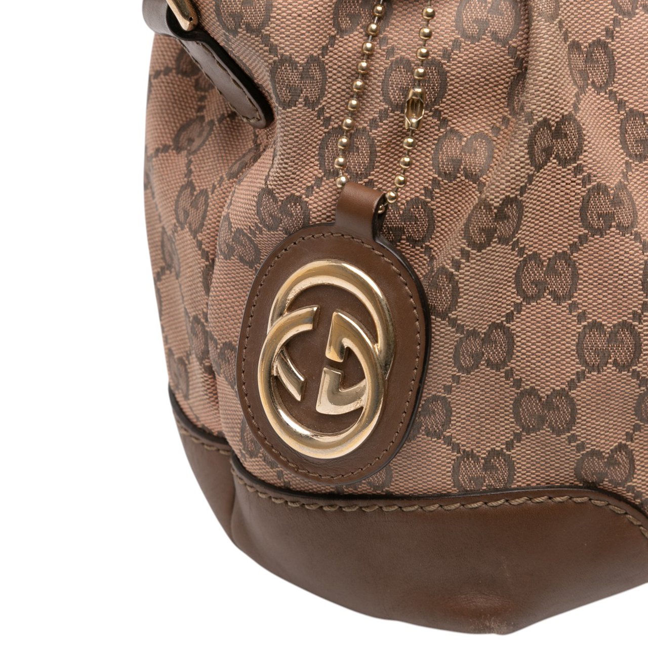 Gucci GG Canvas Sukey Satchel Bruin